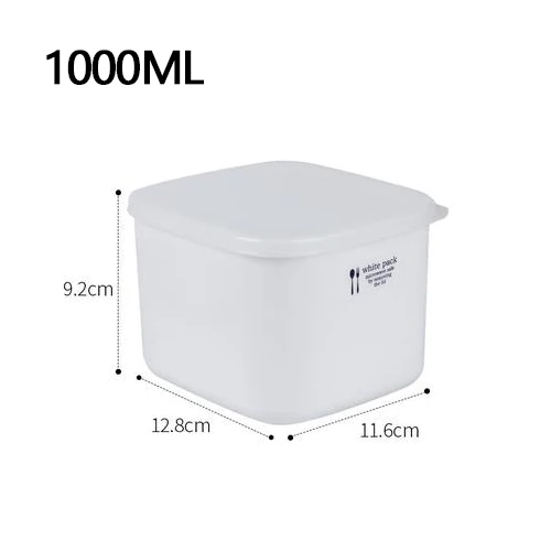 900 мл Японская еда более чистая микроволновая печь духовка пластиковый холодильник ящик для хранения прямоугольный Ланч-бокс фруктовый Crisper импортный Ланч-бокс - Цвет: 1000ML