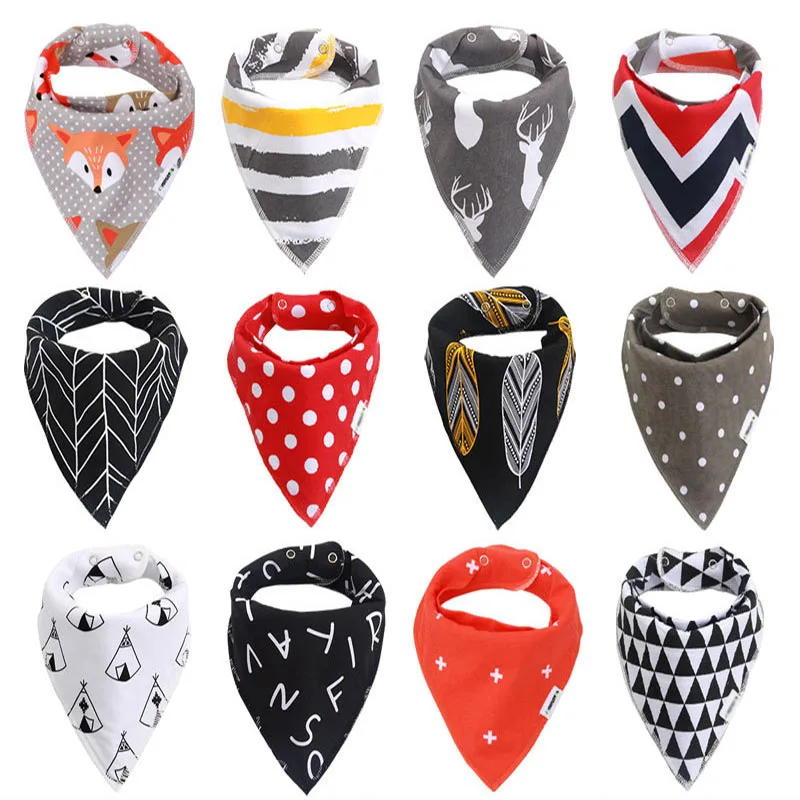 

Baby bibs double Layer cotton bandana bibs brup cloth for infant newborns kids toddler baby care boys girls stuff triangle bibs