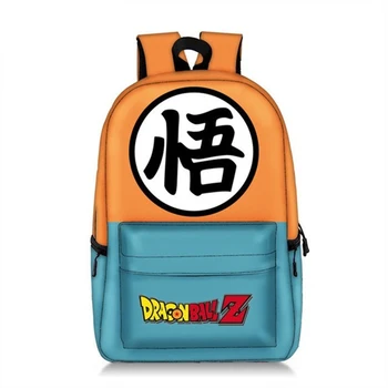 

Japan Anime Pokemon / Dragon Ball Backpack Pokeball Pikachu / Saiyan SON GOKU Backpack Bag For Teenager Boys Children School Bag