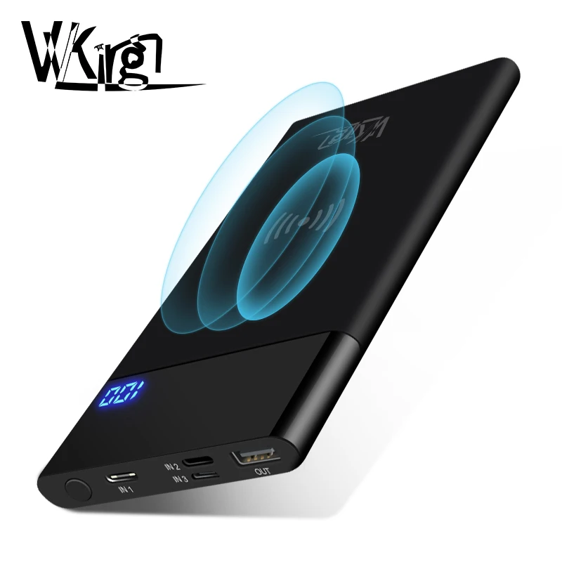  VVKing 10000mAh Qi Wireless Charger Power Bank For iPhone XS X 8 Huawei Samsung External Battery LC