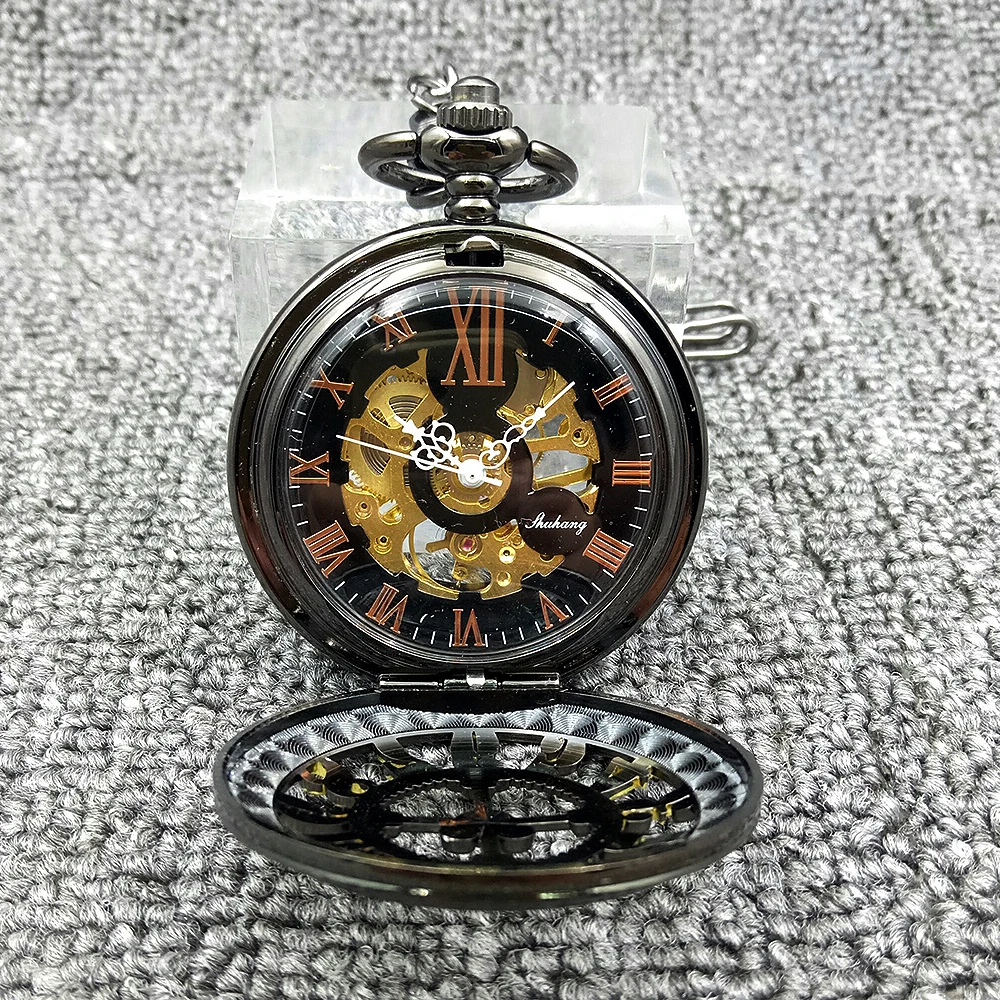 Винтажные антикварные карманные часы механические ручные мужские и женские часы с гравировкой арабские цифры с круглым корпусом, аналоговые псевдо антикварные часы