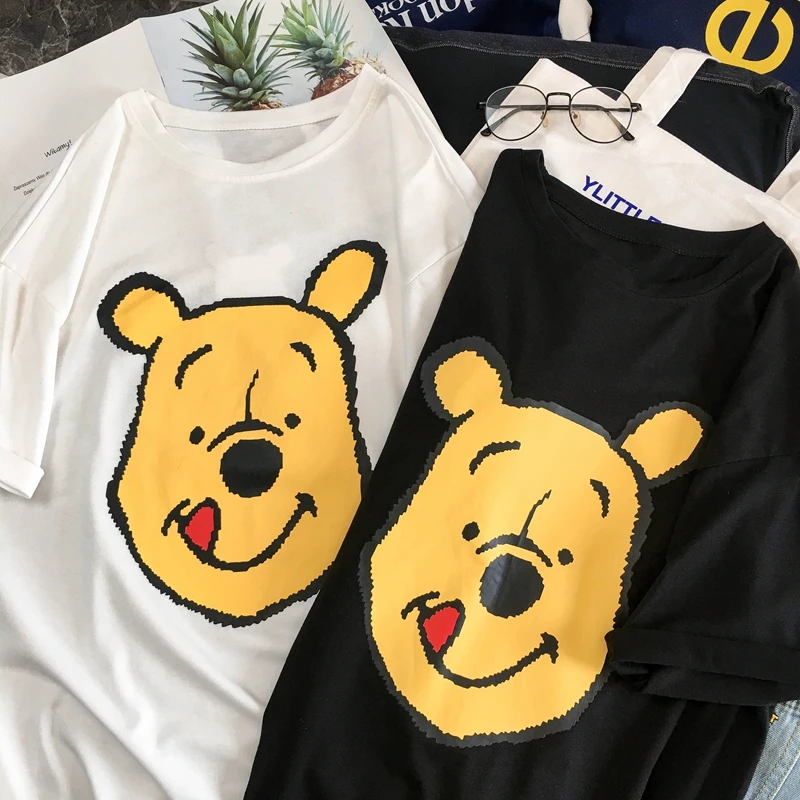 Women T shirt Zaraing Cotton Tee Shirt Femme Harajuku Summer Korean Clothes Vintage Cartoon Short Sleeve T shirts Mickey Cartoon