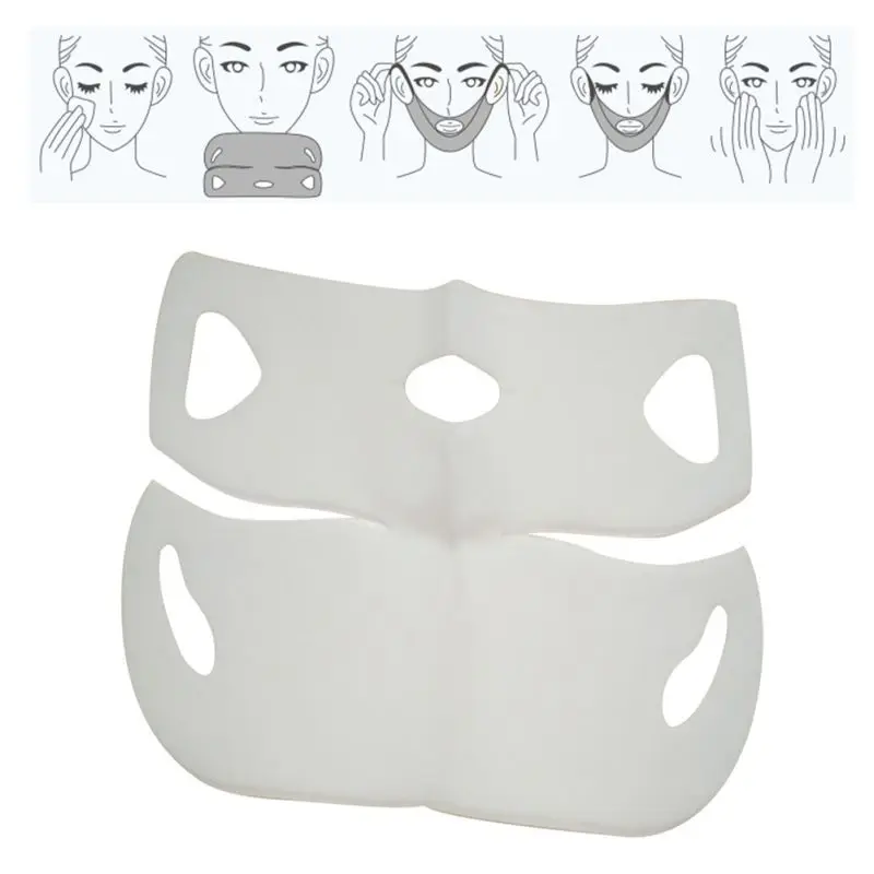 1 шт лист двойной подбородок похудения маска Формирование Shaper v-образный маску для воссоздать контуры лица анти aging против морщин