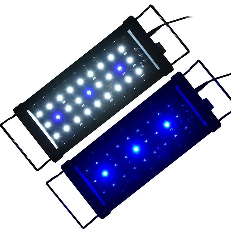 12" Beamswork LED Aquarium Hood Lighting with Extendable Brackets for Freshwater Tropical Fish
