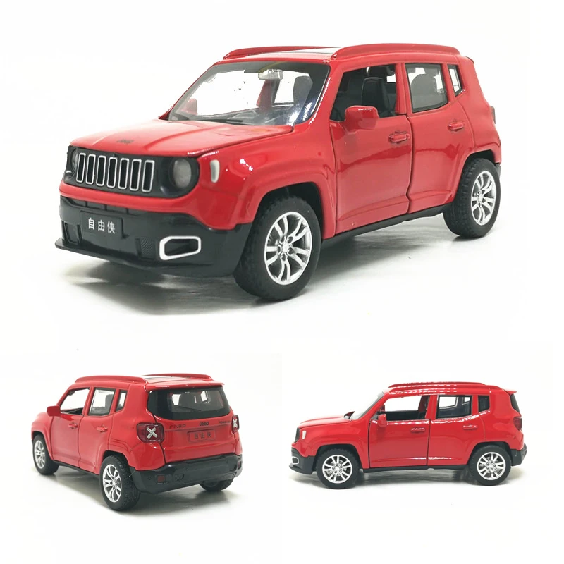New 132 Jeep Renegade SUV Diecast Alloy Car Model With Pull Back Sound