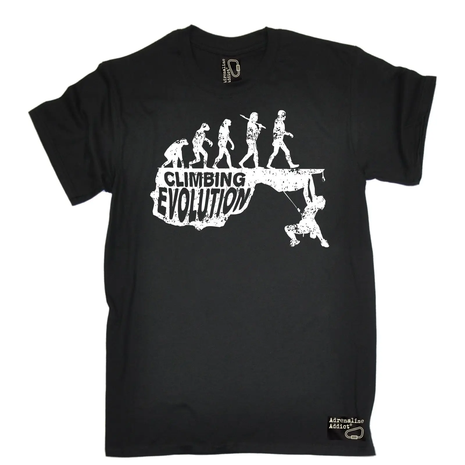 Climbinger Evolution T SHIRT Rock Climb Mountain Science Funny Gift
