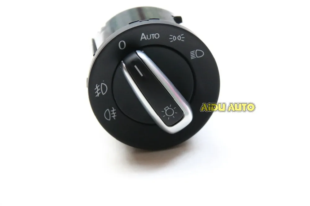 

5ND941431B OEM CHROME BRUSHED AUTO HEADLIGHT FOG LIGHT SWITCH FOR VW TIGUAN GOLF MK6 VI 6 JETTA MK5 V PASSAT B6 B7 5ND 941 431 B