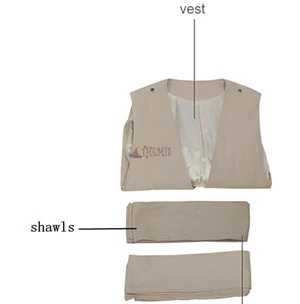 Athemis фильм Звездные войны 8 Люк Скайуокер косплей костюм Индивидуальный заказ платье Высокое качество - Цвет: vest shawls