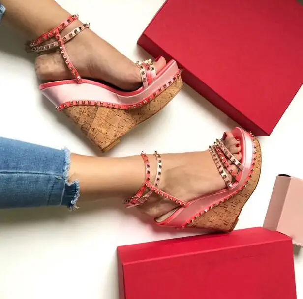 pink and green shoes heels