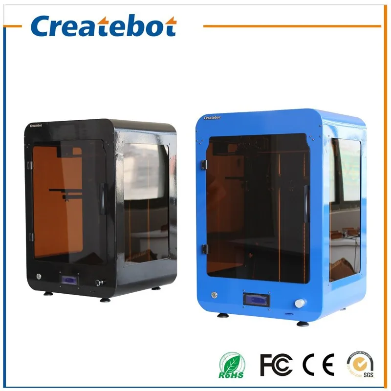 Двойное сопло Createbot MAX ЖК-экран 3d принтер с нагревателем и стеклянной платформой 2 рулона нити 4 Гб SD карта в подарок