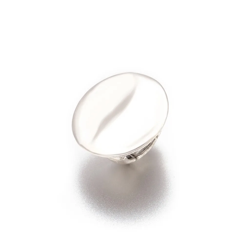 Винтажное эластичное регулируемое кольцо, большое круглое плоское кольцо, серебряное античное преувеличенное модное панк кольцо, ретро простое ювелирное изделие для женщин