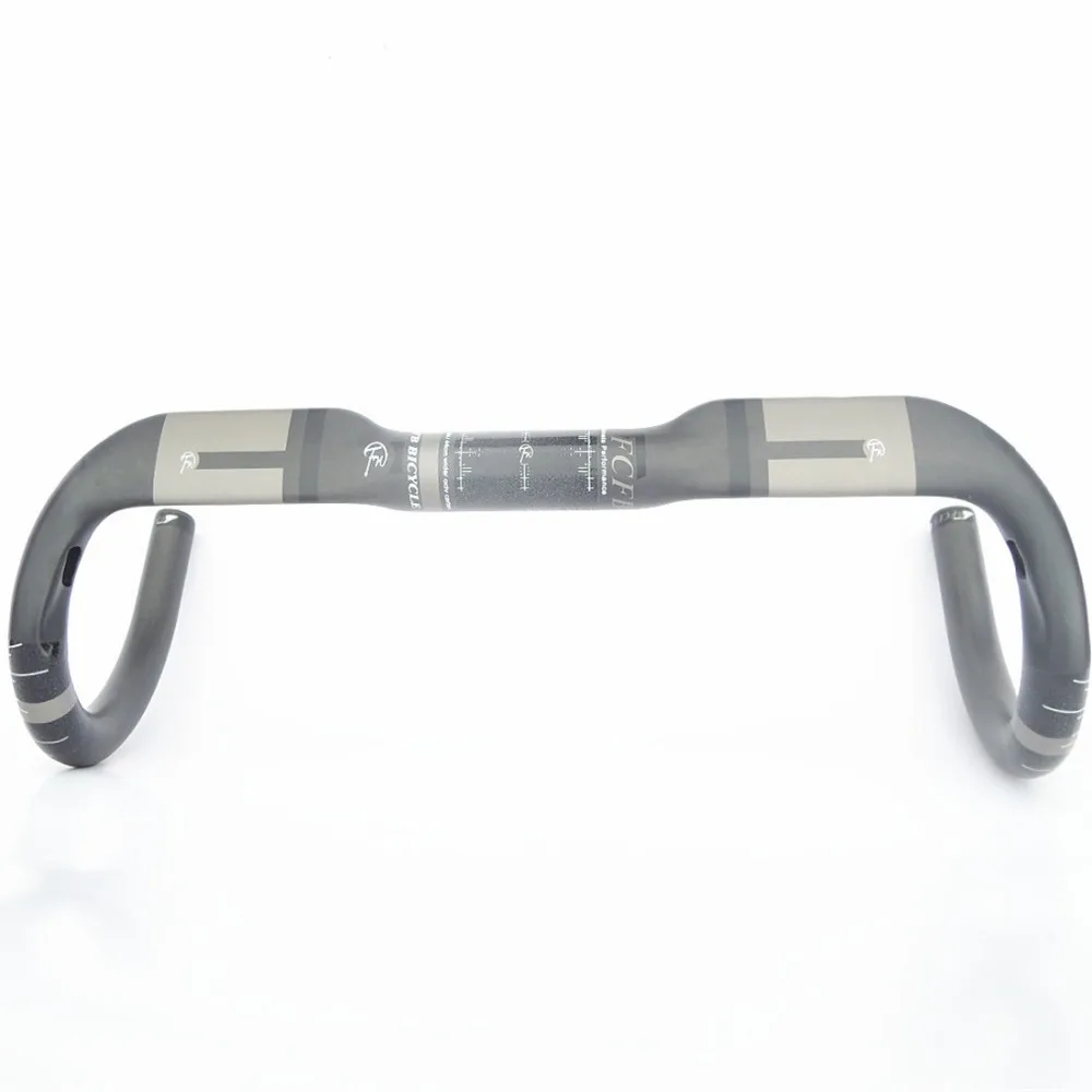 

2017 new FCFB FW carbon handlebar grey black 4 holes Internal handlebar Small resistancer steering-wheel bike accessories