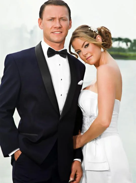 

2015 dark blue Men's Suits Blazer Fashion Business Suit men wedding suits groom tuxedos Set Men's Formal Dress size XS-5XL