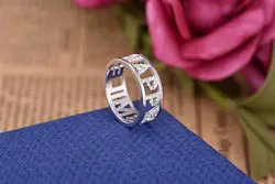 Выдалбливают Английский алфавит палец кольцо для дамы мода новый бренд ювелирных изделий
