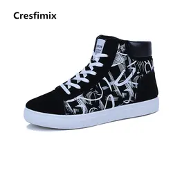 Cresfimix chaussures для мужчин, 2018, модная мужская обувь с узором, Осенняя обувь, мужская крутая удобная обувь, b2098