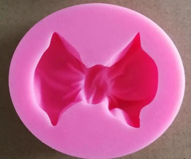 

Silicone Mold 3inch big bow knot silicone mold mould sugar craft fondant cake decorating animal mould baking tool