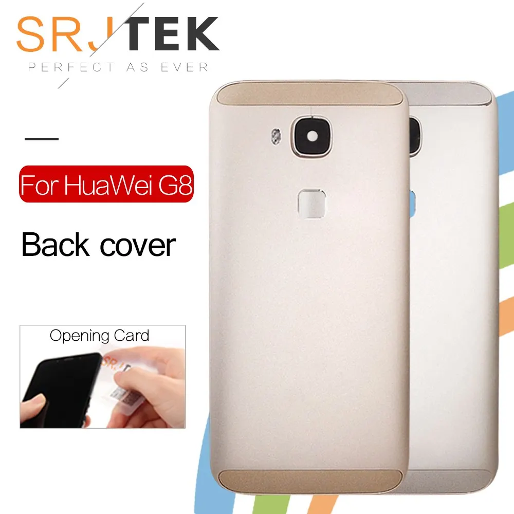 

SRJTEK For Battery Cover Back For Huawei G8 GX8 Original New Housing Door Case+Volume Power Button +Camera Lens Cover