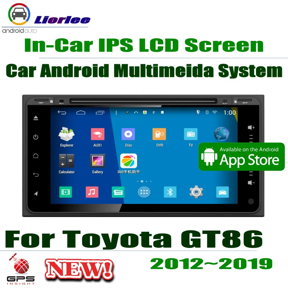 Автомобильный проигрыватель Android для Toyota 86 FT86 GT86 2012~ " ips ЖК-дисплей Экран gps DVD CD-навигация Системы Радио Аудио Видео Стерео