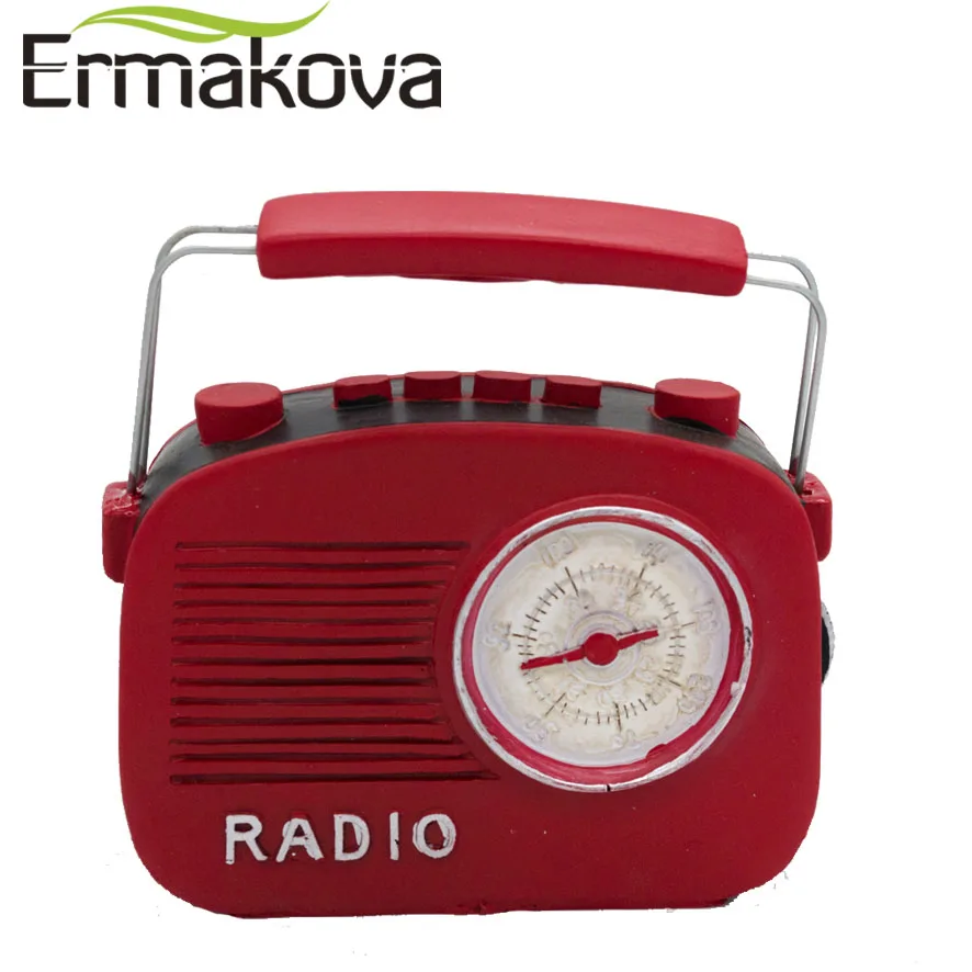 ERMAKOVA 5 &quotРетро Смола радио Статуэтка винтажная радиограмма ремесло бар кофейные