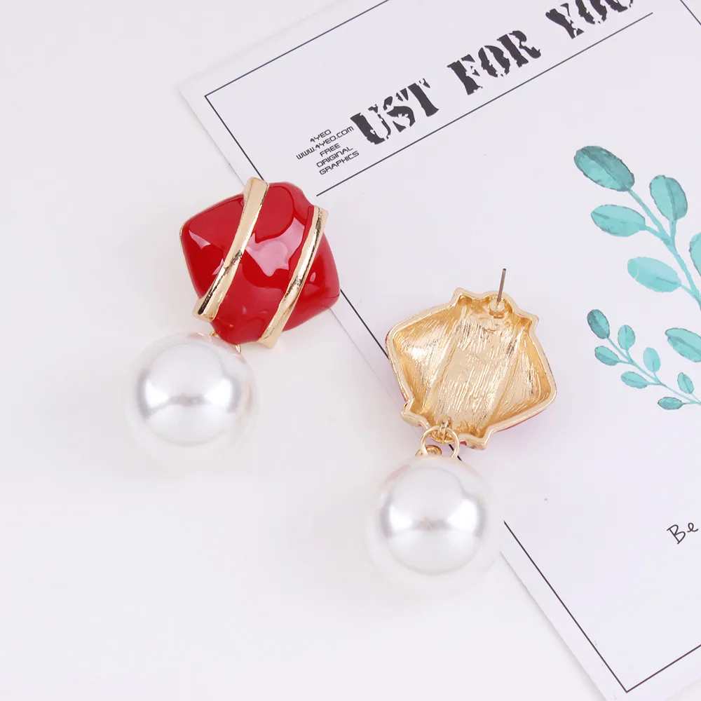 Women's New Fashion Earrings Candy-colored Fresh Refined Beautiful Accessories Jewelry