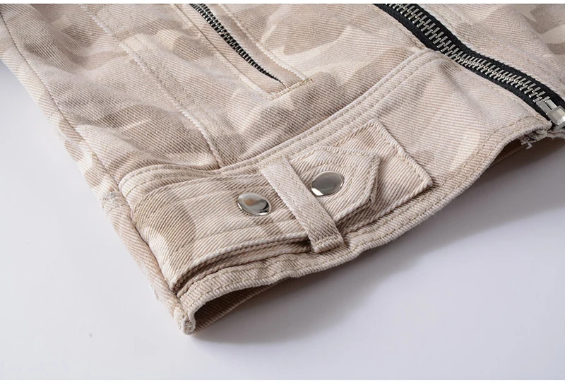 New Fashion Men's Denim Jean Jacket Punk Style Ripped Distressed Camouflage Jacket Outwear Coat Plus Size M-4XL  (4)