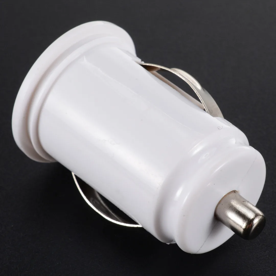 Car Truck Dual 2 Port USB Mini Charger Adapter For All Phone Black/White 12V Power Adapter Hot Sale