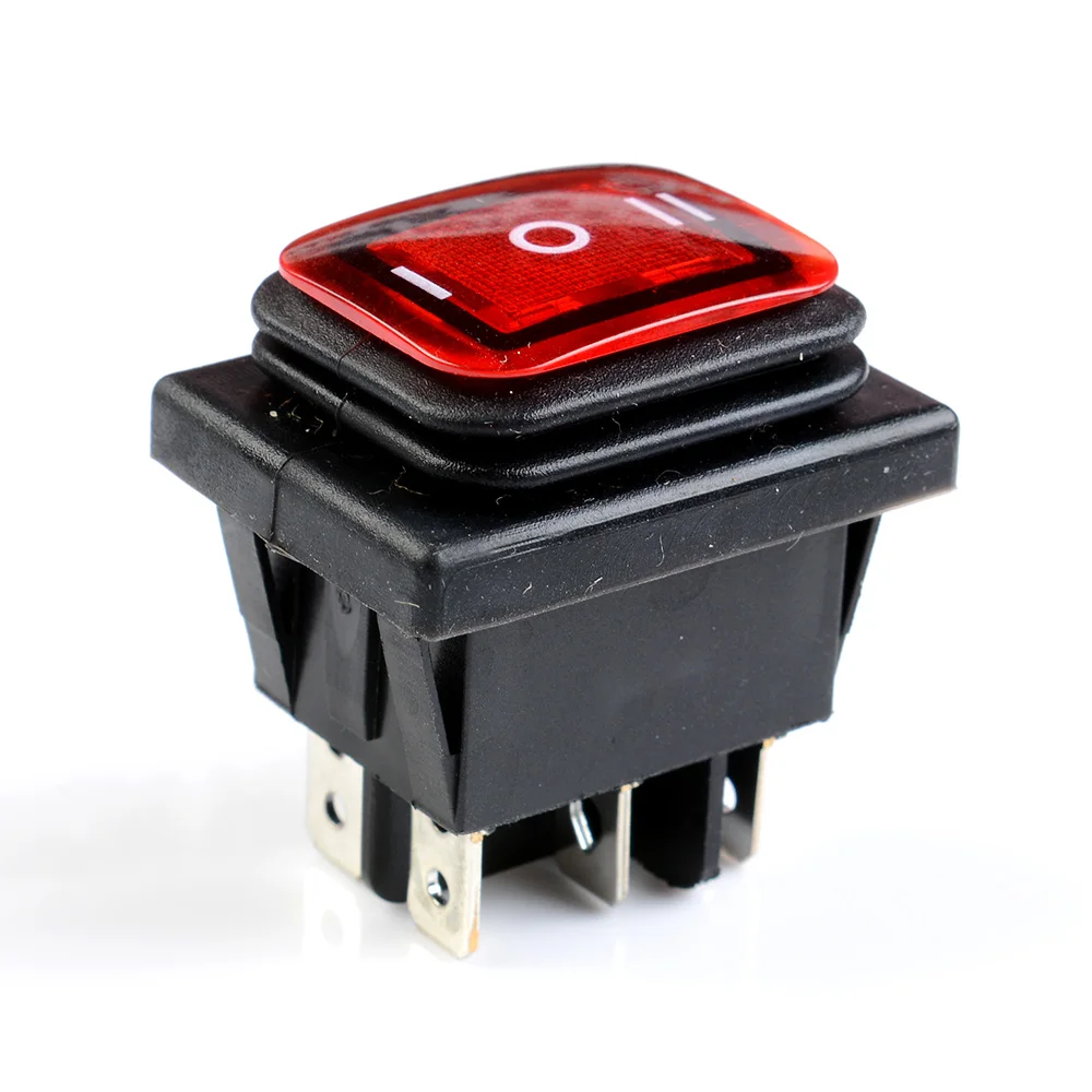 1 Buah 3 Posisi Led Menyala 6 Pin Tombol Tekan Mobil Rocker On Off On Dpdt 16a 250v Warna Acak Switch Aliexpress