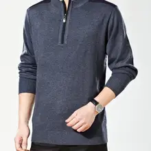 Хит Весна мужские новые удобрения плюс размер среднего возраста и старого кашемира/M-6XL