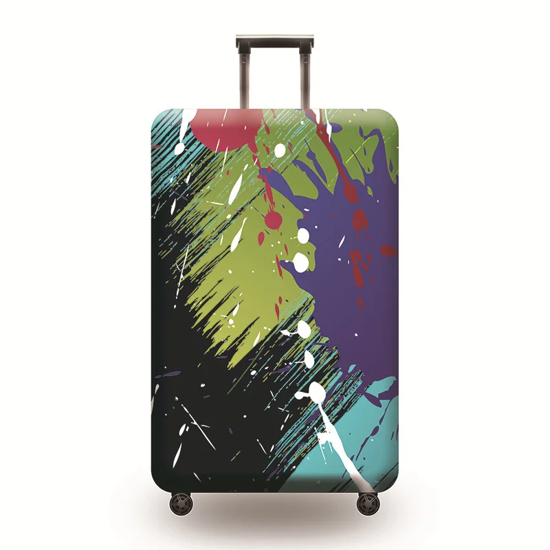 Модный защитный чехол для багажа с граффити, эластичный защитный чехол, чехол на колесиках, пылезащитный чехол для 18-32 дюймов, аксессуары для путешествий - Цвет: H