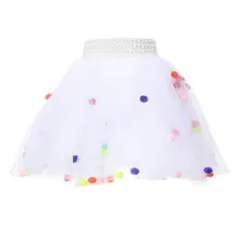 Модная детская танцевальная мини-юбка для маленьких девочек вечерние Праздничная балетная юбка-пачка принцессы, юбка-американка, праздничвечерние ный Свадебный костюм для малышей, бутик# T6383