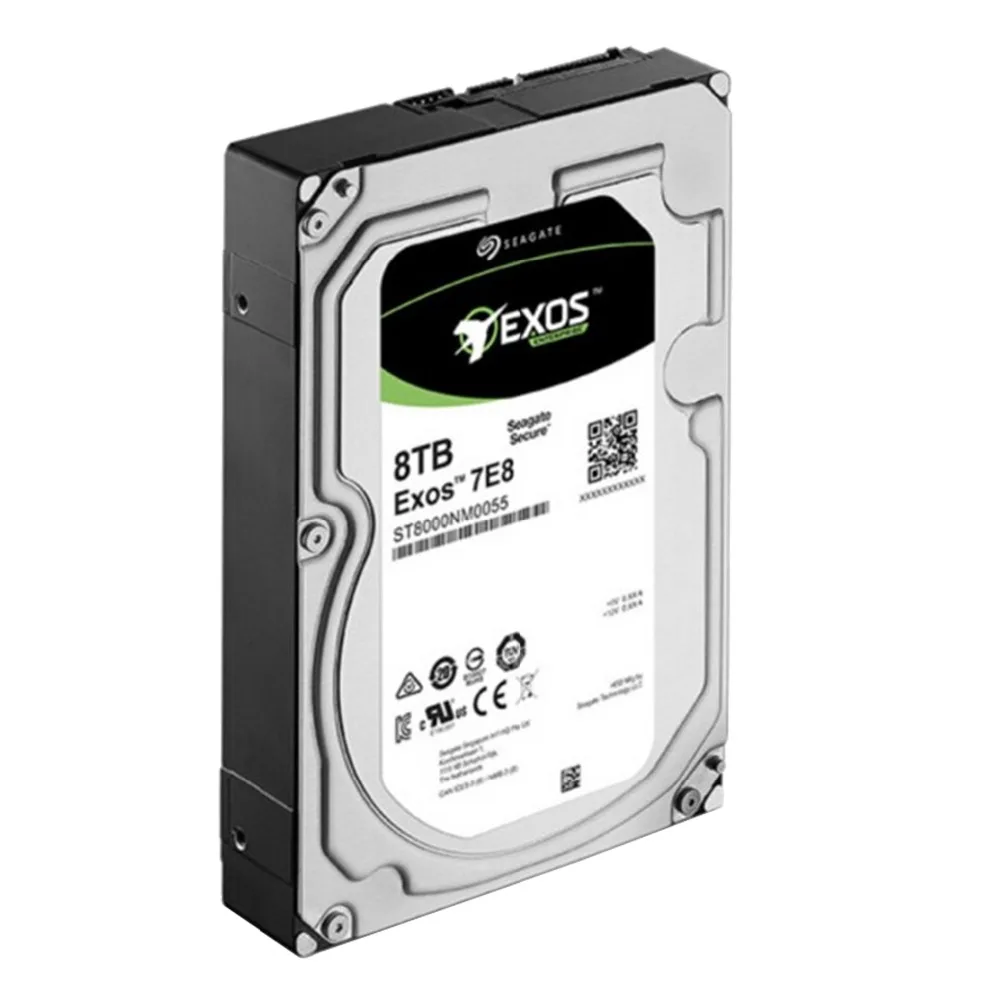 Seagate Exos 7E8 ТБ 512e SATA 256 МБ кэш 3 5 дюймовый корпоративный жесткий диск ST8000DNM0055| |