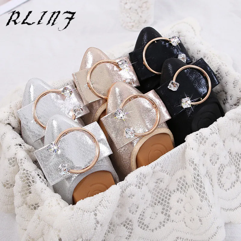 Fond Taille Simples or Egg De Maman Chaussures Grande Noir Roll Casual Pois Femmes argent Mou Plat Avec Rlinf wRqzX1nn