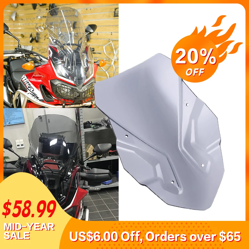 

For Honda CRF1000 L CRF1000L CRF 1000L Africa Twin 2016 2017 Front Headlight Windshield Windscreen Wind Shield Deflector Cover