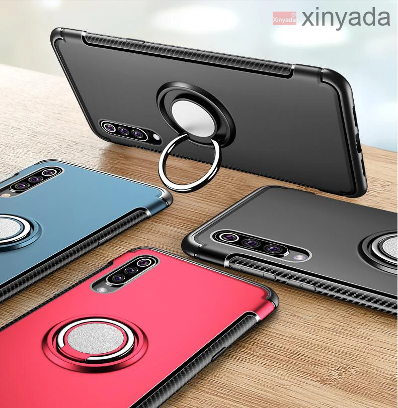 

Case For Xiaomi Mi 9 Mi9 SE Case Cover 360 magnet Metal Magnetic Silicone PC holder Bumper coque