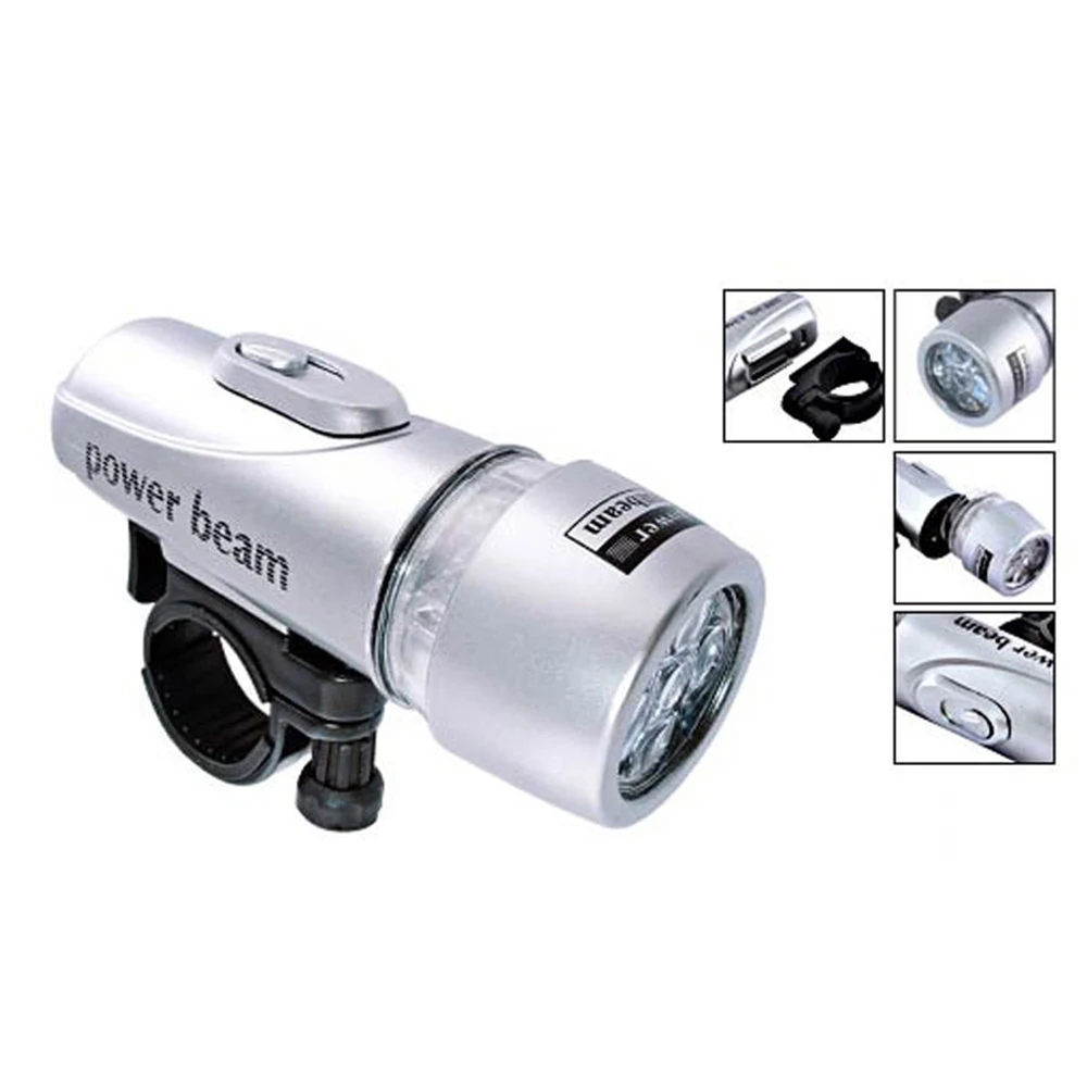 Excellent High Quality 5 Led Bicycle Front Head light+Tail light Set Waterproof Road MTB Mountain Bike Rear Light Cycling Lamp Flashlight 2