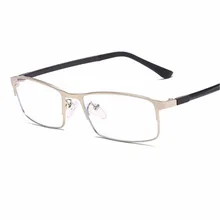 Мужские высококачественные классические очки с анти-голубыми линзами светильник прямоугольная металлическая оправа для оптических очков с TR90 Arms lentes 8721CJ