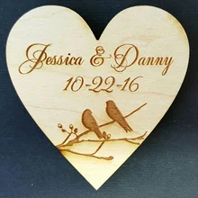 Персонализированные сохранить дата-деревянная свадьба магнит-custom свадьба сохранить дату девичник Декор сувениры