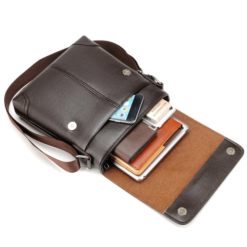Men Tote Bags PU Leather Famous Brand New Fashion Men Messenger Bag Male Cross Body Shoulder Business Bags For Men
