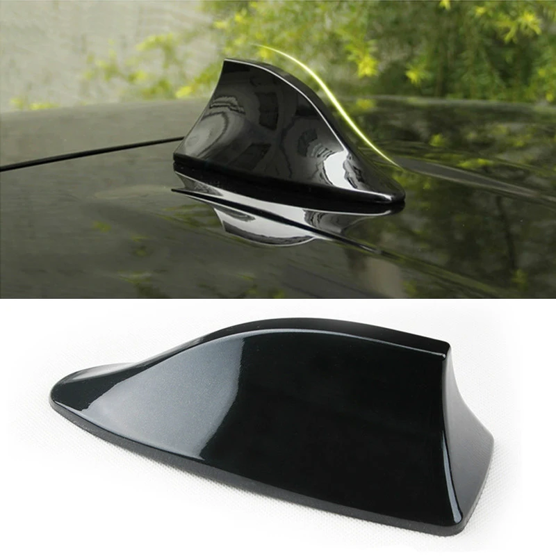 Universal Car Shark Antenna Auto Exterior Roof Shark Fin Antenna FM/AM Signal Protective Aerial Car Styling for Fo-rd
