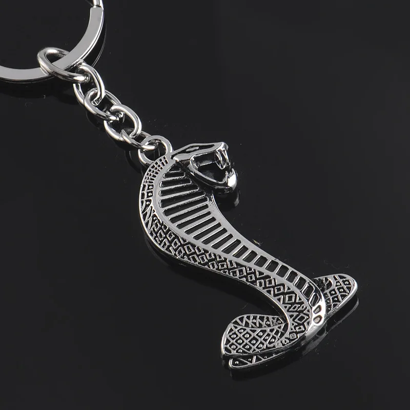 Подвеска в виде змеи, автомобильный брелок, стильный Кобра, мужской брелок для BMW, Audi, chevrolet, Ford, mustang, Shelby GT500, аксессуары цепочки для ключей, бирка