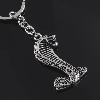 

Snake pendant car Keychain styling cobra men Key ring for BMW Audi chevrolet Ford mustang Shelby GT500 accessories key chain tag
