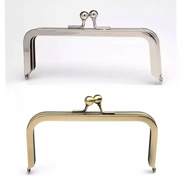 

9 1/2 x 3 inches Bronze Clutch Purse Frame Without Loops