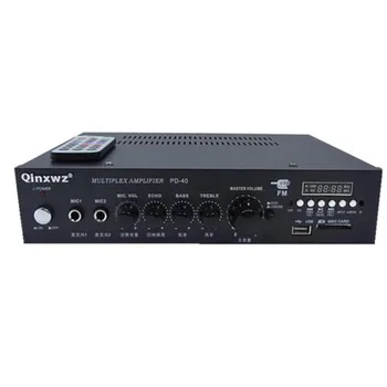 

40W PD-40 Fixed impedance amplifier with radio / Fixed voltage amplifier Ceiling Speaker Conference broadcast background music