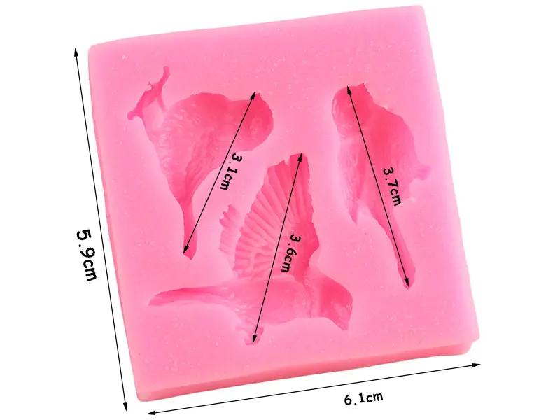 Птицы силиконовая форма помадка формы для пирожных сделай сам украшения инструменты Конфеты Форма для шоколадной мастики кекс выпечки смолы глины мыло плесень