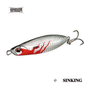 

Kingdom Sinking Fishing Jigging Spoon Bait Metal Lure 63mm 7g /72mm 10.5g/77mm 14g/88mm 21g Five Colors Available Model 5379