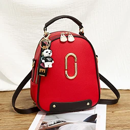 Новые корейские сумки на одно плечо, двойные сумки на плечо, простые женские сумки, модные сумки для девочек - Цвет: Red