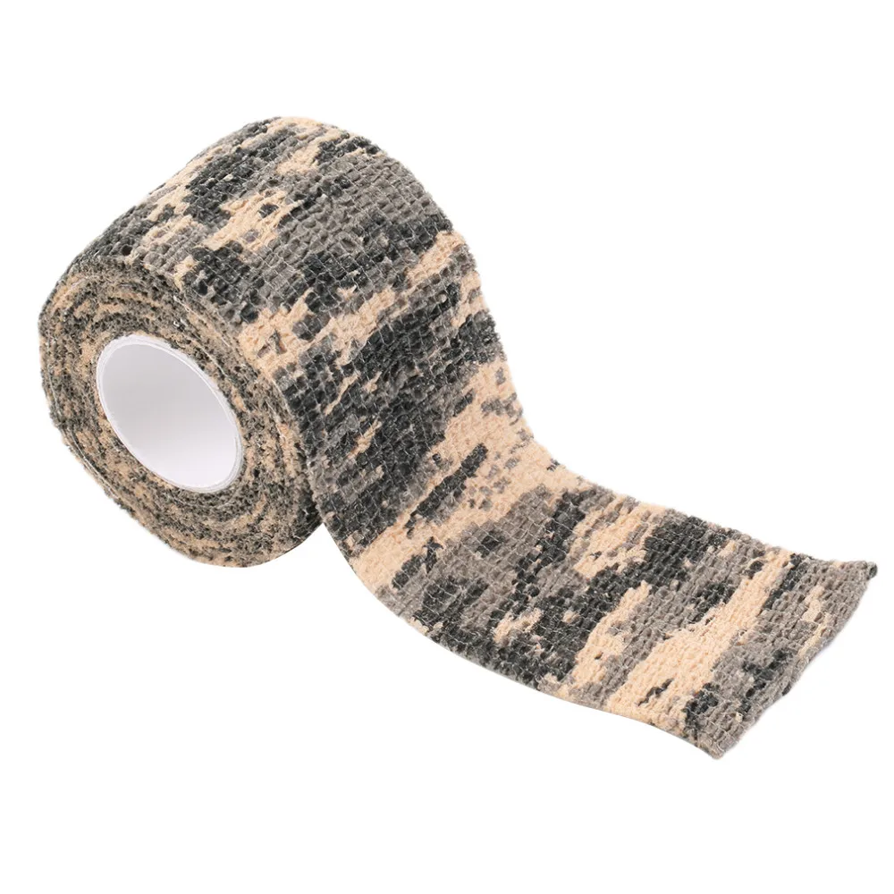 New 1 Roll Men Army Adhesive Camouflage Tape Stealth Wrap Outdoor Hunting drop shipping