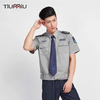 

Men Military Uniform Tops Shirt Security Clothing Men Shirts Male Short-Sleeve Shirt For Security Working Clothes