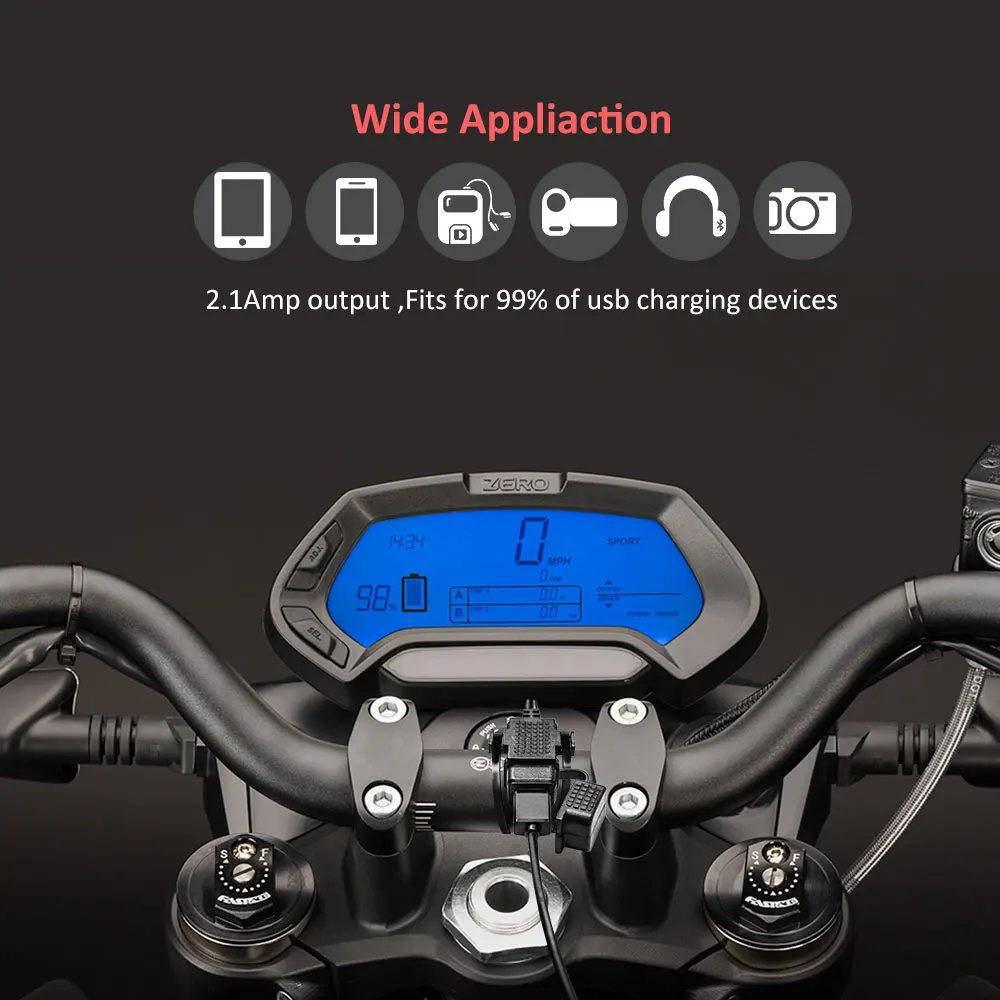 Переходник MICTUNING SAE на USB переходник быстрое отключение разъем порта 2 1 А