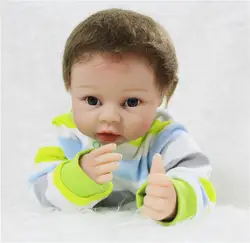 Детские куклы Reborn игрушки 22 "Для мальчиков и девочек мода Новорожденные куклы мягкой тканью силиконовые тела винил куклы для детей подарок